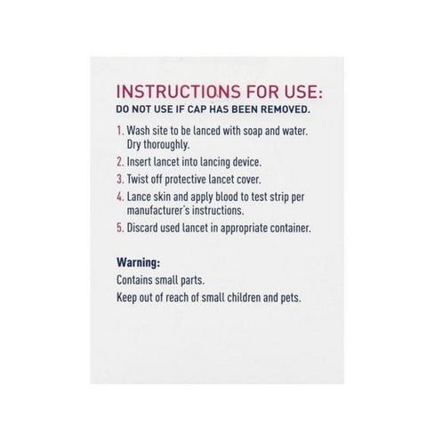 Trueplus, Sterile Lancets 28G, 100 Count Trueplus