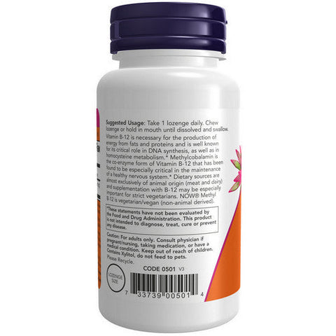 Now Foods, Methyl B-12, 10,000 MCG, 60 LOZENGES Now Foods