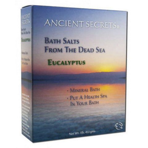 Ancient Secrets, Dead Sea Bath Salt, Eucalyptus 1 Lb Ancient Secrets