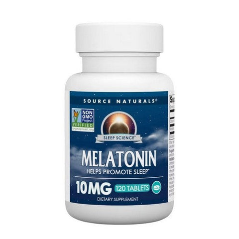 Source Naturals, Melatonin, 10 mg, 120 Tabs