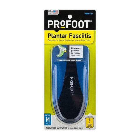 Profoot, Plantar Fasciitis Heel Insert Men's Fits All Mens, 1 Pair