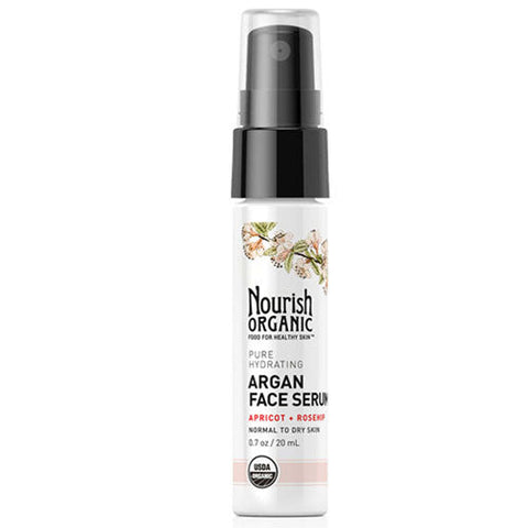 Nourish, Pure Hydrating Apricot And Argan Face Serum, 0.7 Oz