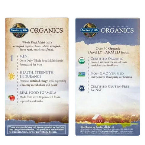 Garden of Life, Organics Men Once Daily, 30 Tabs Garden of Life