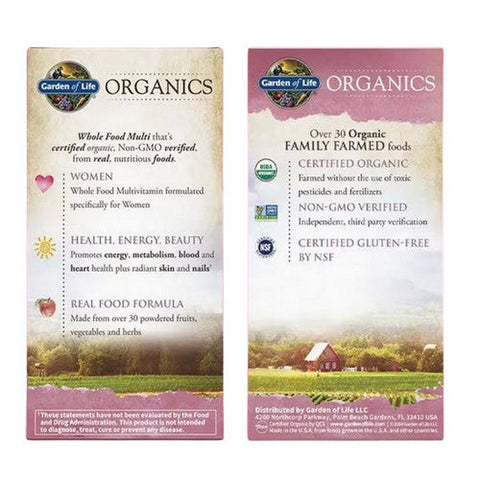 Garden of Life, Organics Women's Multi, 120 Tabs Garden of Life