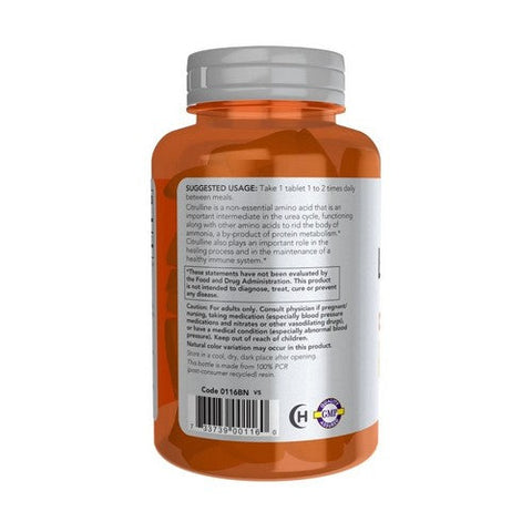 Now Foods, L-Citrulline, 1200 mg, 120 Tabs Now Foods