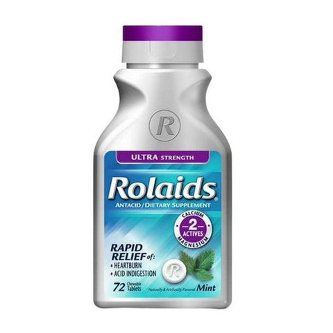 Rolaids, Ultra Strength Goes To Work Instantly Mint, 72 Chewable Tabs Rolaids