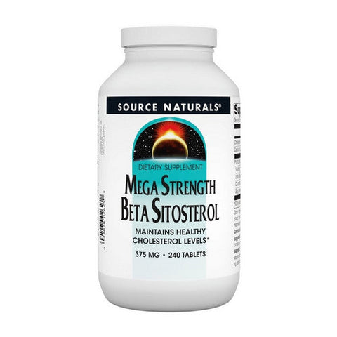 Source Naturals, Beta Sitosterol Mega Strength, 375 mg, 240 Tabs Source Naturals