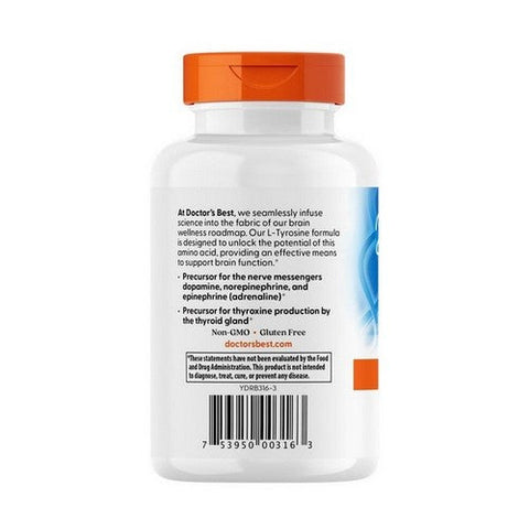 Doctors Best, Best L-Tyrosine, 500 mg, 120 Veggie Caps Doctors Best