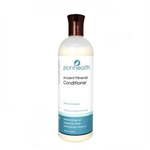 Zion Health, Adama Minerals Anti Frizz Conditioner White Coconut, 16 Oz Zion Health