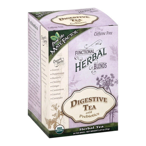 The Mate Factor, Digestive Tea with Prebiotics, 20 Count