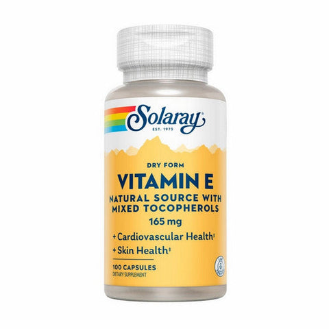 Solaray, Dry From Vitamin E, 200 IU, 100 Caps