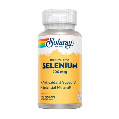 Solaray, High Potency Selenium, 200 Mcg, 100 Veg Caps Solaray