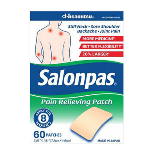 Salonpas, Pain Relieving Patch, 60 Count