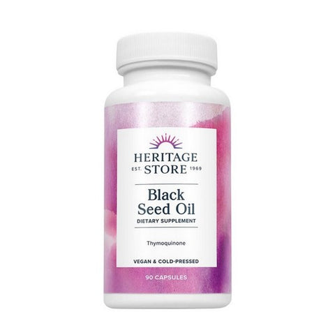 Organic Black Seed Oil 90 Veg Caps by Heritage Store