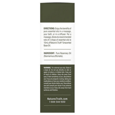 Nature's Truth, Pure Essential Oil Rosemary, 0.51 Oz Nature's Truth