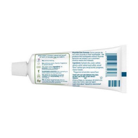 Tom's Of Maine, Toothpaste Fluoride Free Fresh Mint, 3 Oz(Case Of 3)