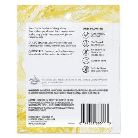 Aura Cacia, Mineral Bath, Euphoric Ylang Ylang 2.5 Oz