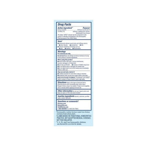 Boiron, Arnicare Gel Pain Relief Muscle Pain And Stiffness-Swelling From Injuries-Bruising, 2.6 Oz Boiron