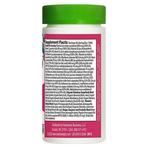 Rainbow Light, Women's One Multivitamin, 30 Tablets Rainbow Light