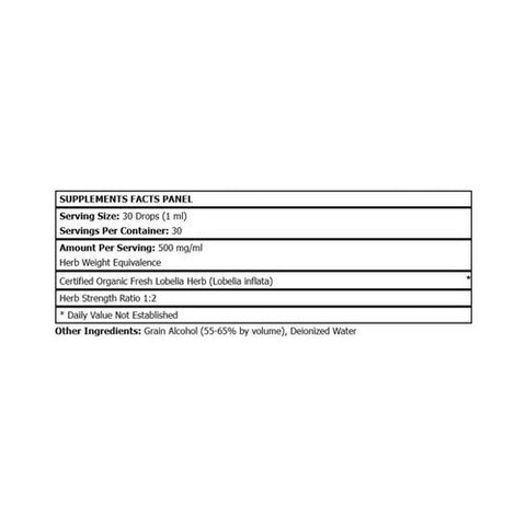 L. A .Naturals, Lobelia Organic, 1 Oz L. A .Naturals