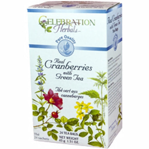 Celebration Herbals, Cranberries with Green Tea PQ, 34 bags
