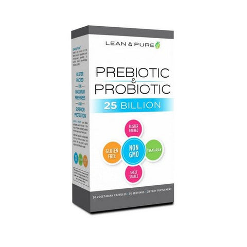 Lean & Pure, Prebiotic And Probiotic, 30 Veg Caps