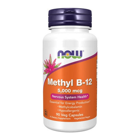 Now Foods, Methyl B-12, 5000 mcg, 90 Veg Caps Now Foods