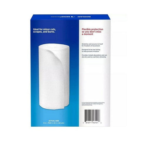 Band-Aid, Flexible Rolled Gauze 4 Inch X 2.1 Yard, 5 Each Band-Aid