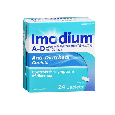 Imodium, A-D Loperamide Hydrochloride Anti-Diarrheal Caplets, 2 Mg, 24 Tabs Imodium