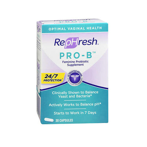 Rephresh, Pro-B Vaginal Probiotic Supplement Capsules, 30 Caps Rephresh