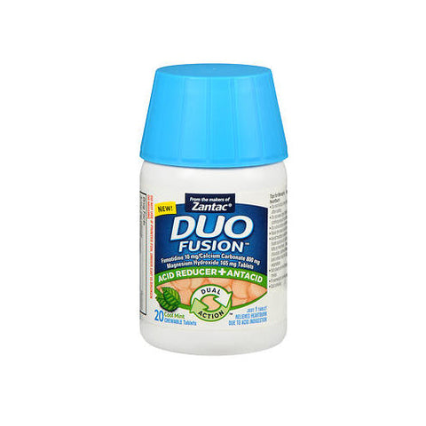 Zantac, Duo Fusion Acidreducer + Antacid Mint, 20 Tabs Zantac