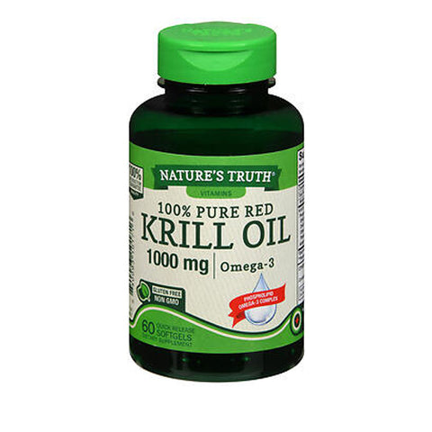 Red Krill Oil With Omega-3 Quick Release Softgels 60 Caps by Nature's Truth