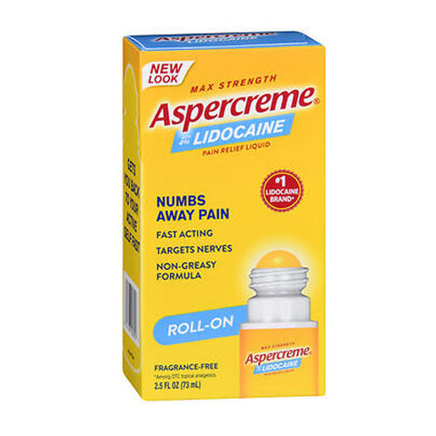 Aspercreme, Lidocaine With No Mess Applicator, 2.5 Oz Aspercreme