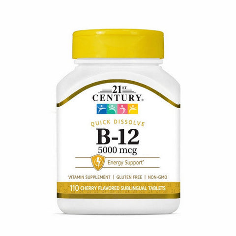 21st Century, Vitamin B-12 Cherry, 5000 Mcg, 110 Tabs 21st Century