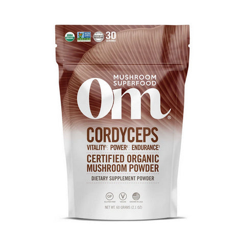 Mushroom Superfood Powder Cordyceps 60 Grams by Om Mushrooms