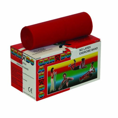 Fabrication Enterprises, Exercise Resistance Band Red 5 Inch X 6 Yard Light Resistance 10-5612, 1 Each