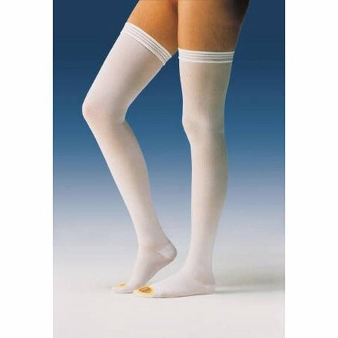 Bsn-Jobst, Anti-embolism Stockings JOBST  Anti-Em/GPT Thigh High Medium / Regular White Inspection Toe, Box Of 6 Bsn-Jobst