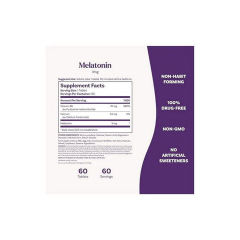Natrol, Melatonin, 3 MG, 60 Tabs