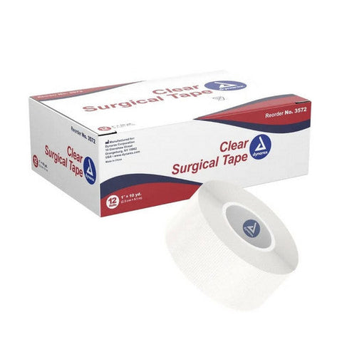Dynarex, Medical Tape Dynarex  Porous 1 Inch X 10 Yard Transparent NonSterile, 1 Roll Dynarex