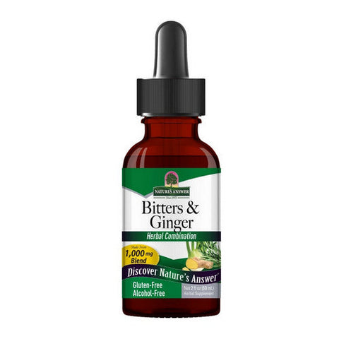 Nature's Answer, Bitters With Ginger Alcohol Free, 2 Oz Nature's Answer