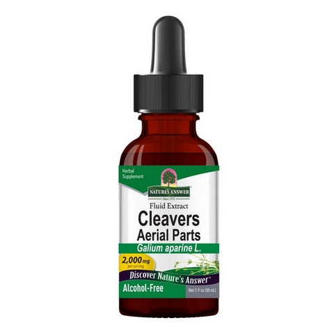 Nature's Answer, Cleavers Aerial Parts Alcohol Free, 1 Oz Nature's Answer