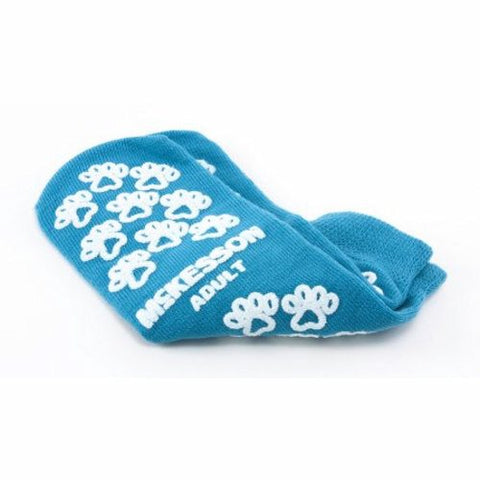 McKesson, Slipper Socks Unisex Adult One Size Fits Most Double Tread Single Patient 40-3828-001, 1 Pair