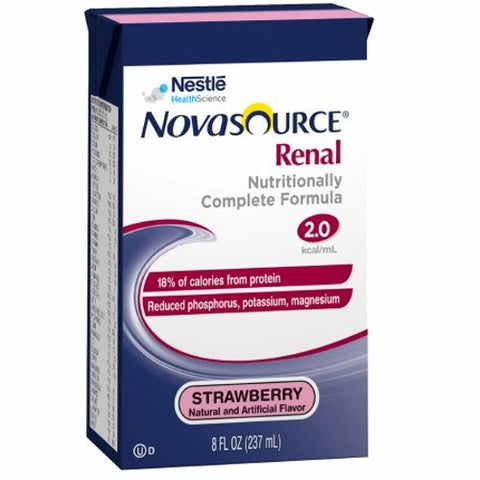 Novasource Renal Oral Supplement Strawberry Flavor 8 Oz by Nestle Healthcare Nutrition