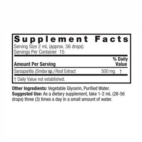 Nature's Answer, Sarsaparilla Root Extract Alcohol Free, 1000 Mg, 1 Oz