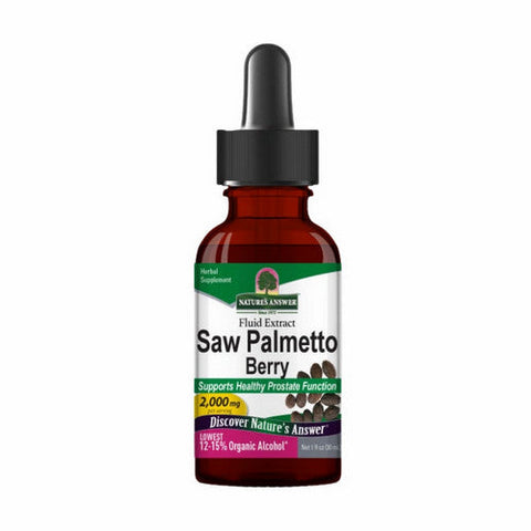 Nature's Answer, Saw Palmetto Berries Low Alcohol, 2000 Mg, 1 Oz Nature's Answer
