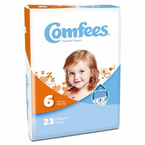 Attends, Premium Baby Diapers With Total Fit System For Boys And Girls Size 6, Count of 23