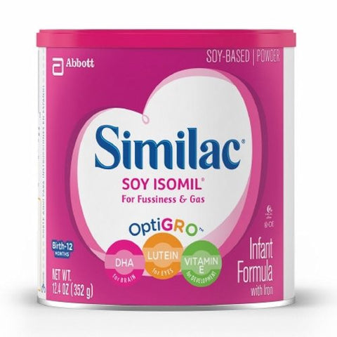 Abbott Nutrition, Infant Formula Unflavored Can Powder Soy Galactosemia 55963, Count of 6