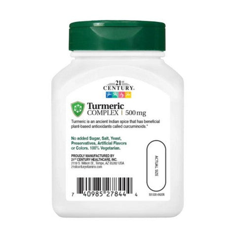 21st Century, Turmeric Complex, 500 mg, 60 Veg Caps 21st Century