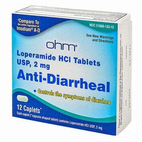 Ohm, Loperamide Hci, 2 Mg, 12 Caps Ohm