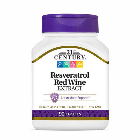 21st Century, Resveratrol Red Wine Extract, 90 Caps 21st Century
